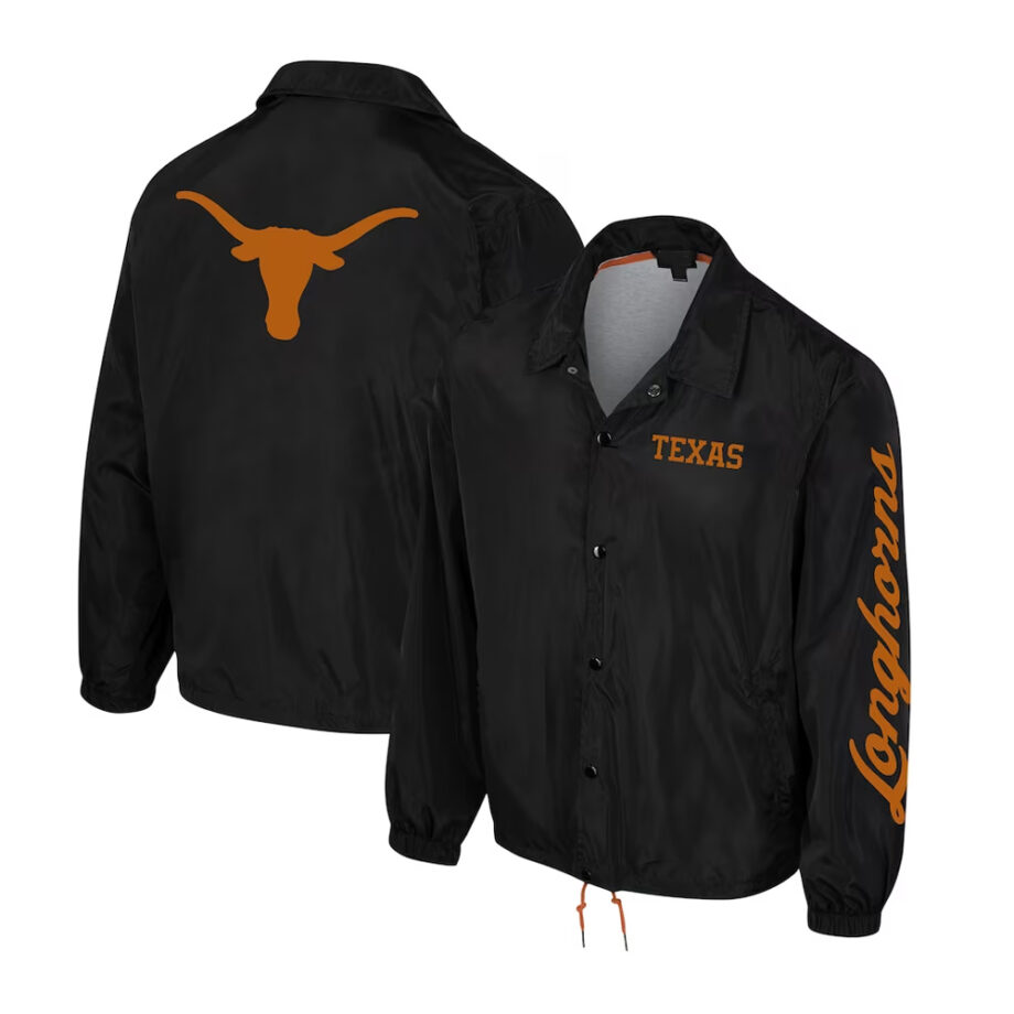 Texas Longhorns Black Coaches Jacket