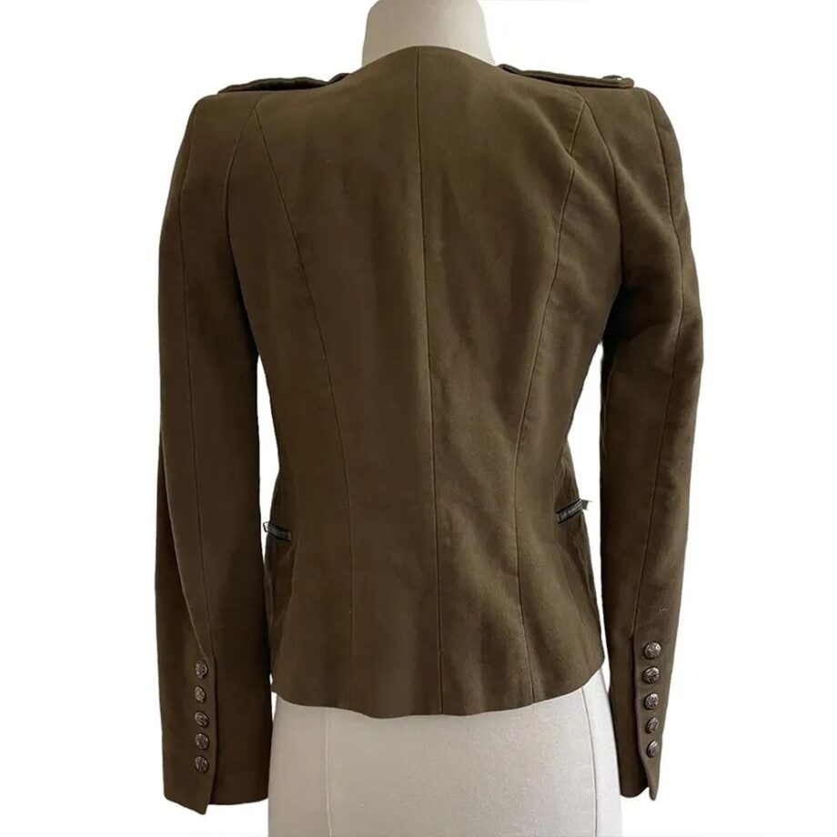 The Originals S04 Claire Holt Green Suede Jacket