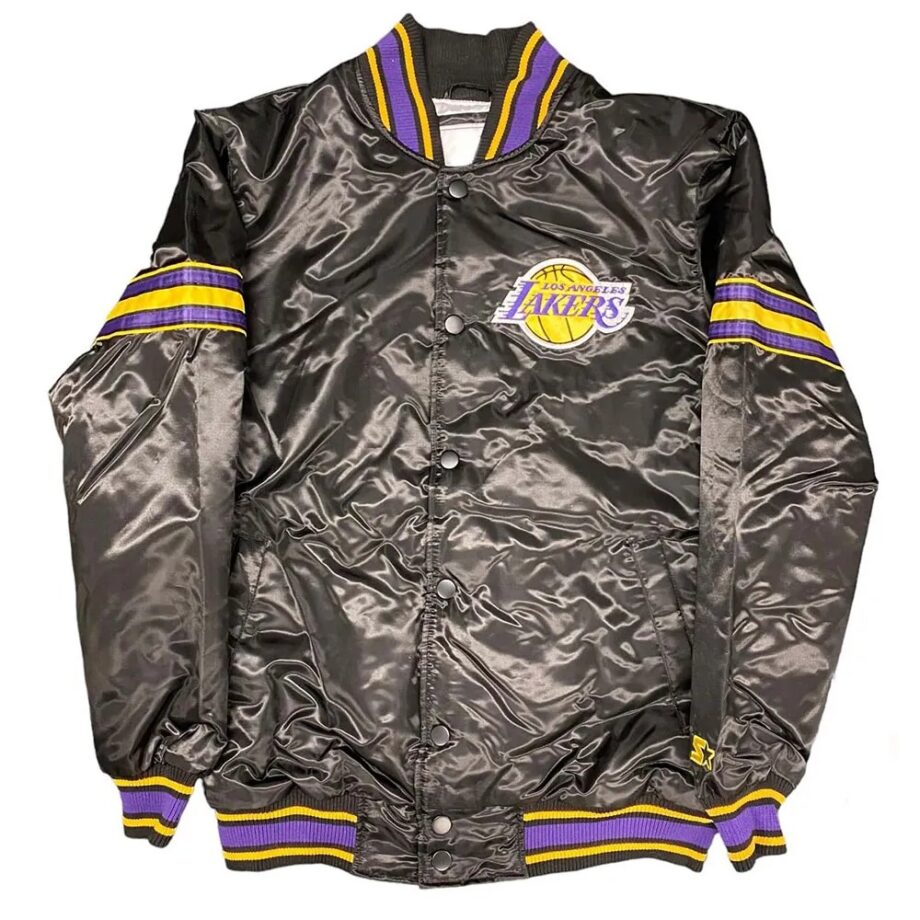 Black Los Angeles Lakers Pick & Roll Jacket