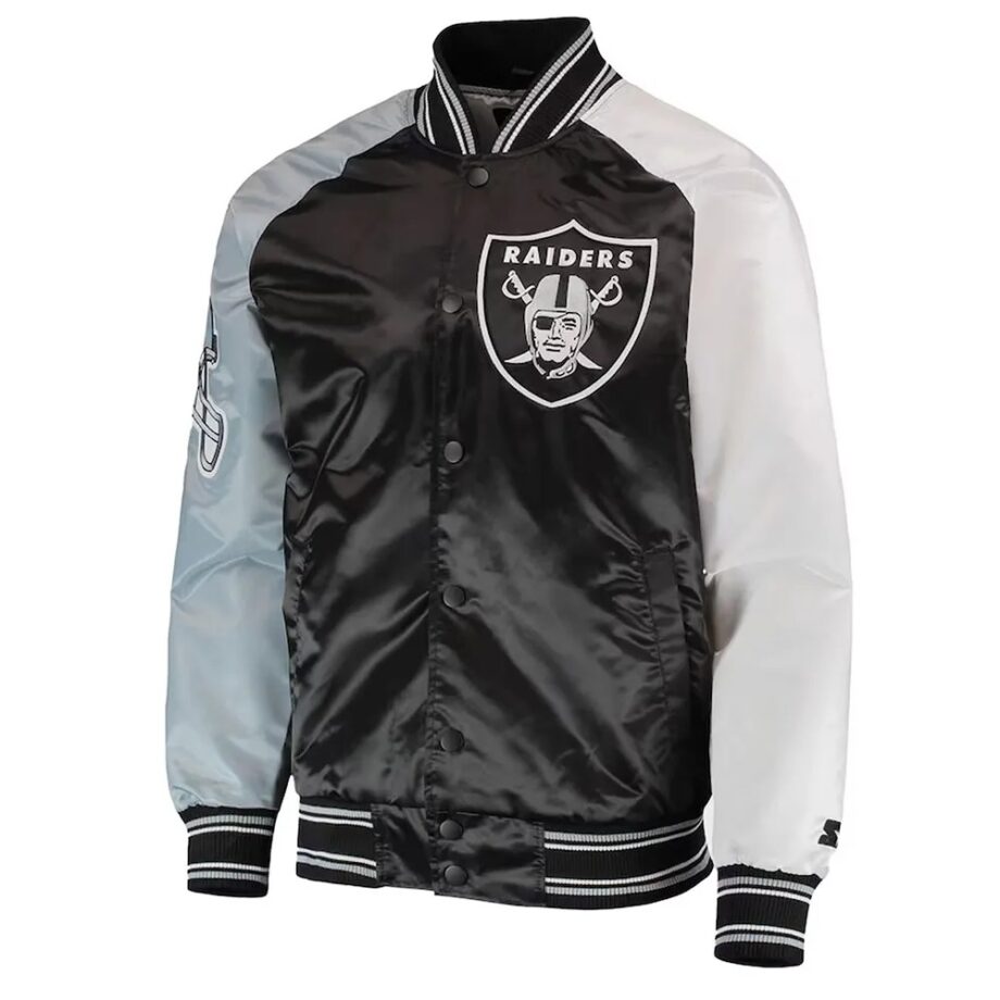Las Vegas Raiders The Reliever Satin Jacket