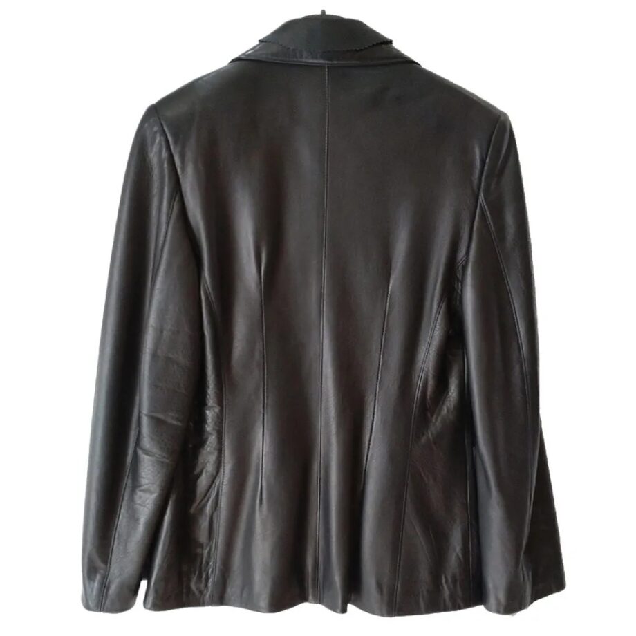 Transatlantic Deleila Piasko Leather Blazer