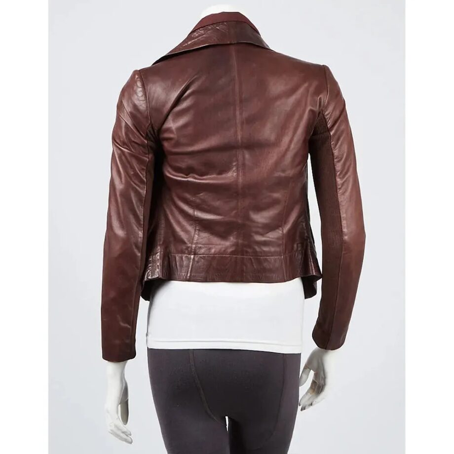 Unforgettable S03 Poppy Montgomery Leather Jacket