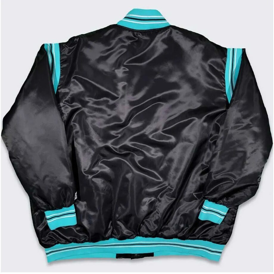 Vancouver Grizzlies Teddy Black Varsity Satin Jacket