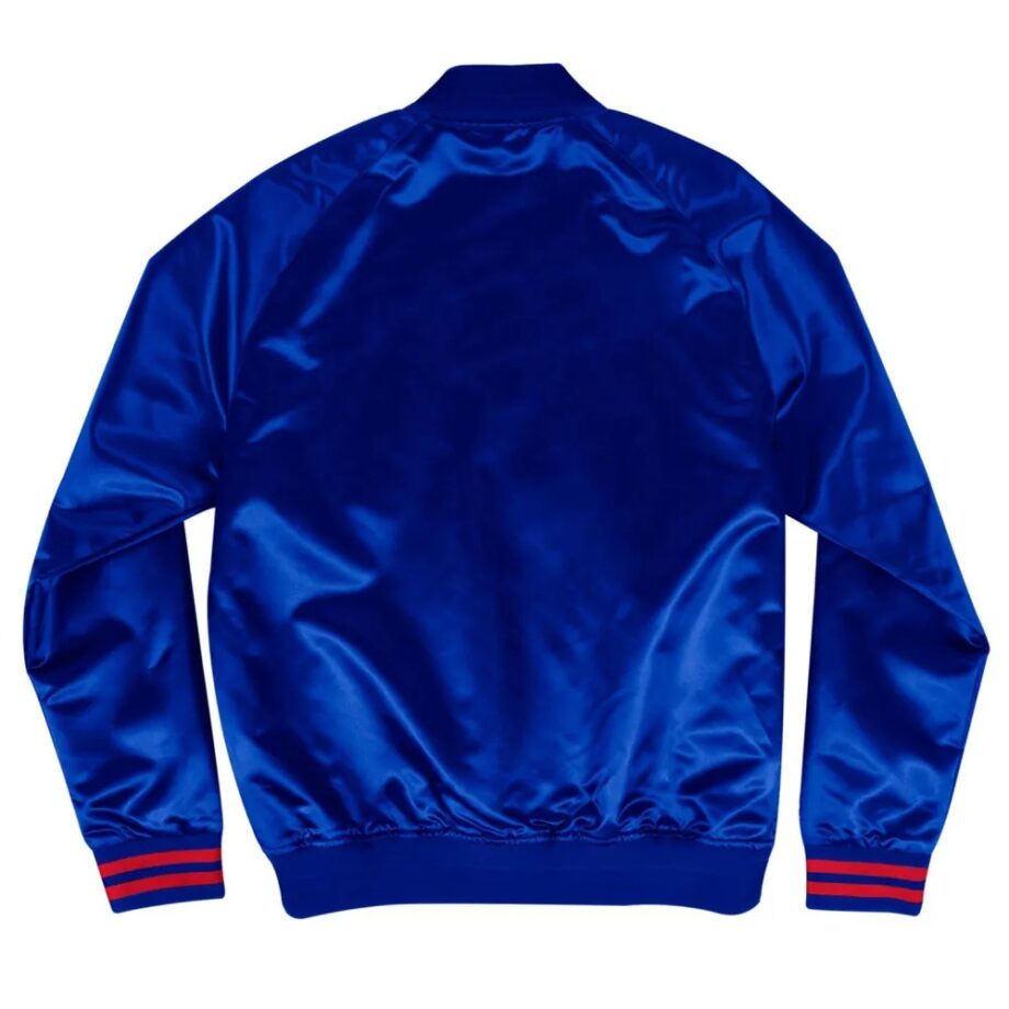Washington Bullets Blue Satin Jacket