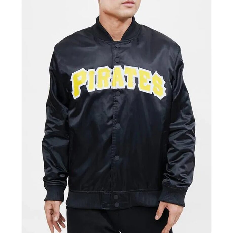 Pittsburgh Pirates Wordmark Satin Jacket
