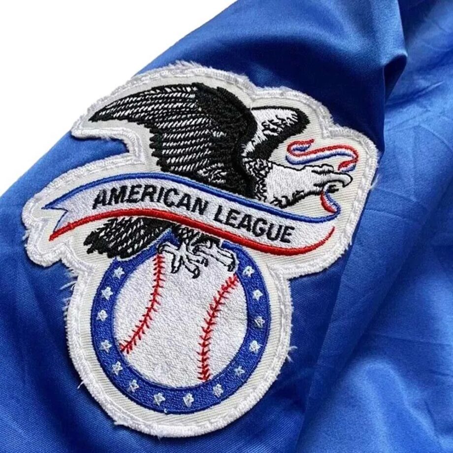 Vintage 90s Toronto Blue Jays Blue Satin Jacket