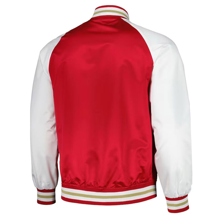 Atlanta United FC Red & White Satin Jacket