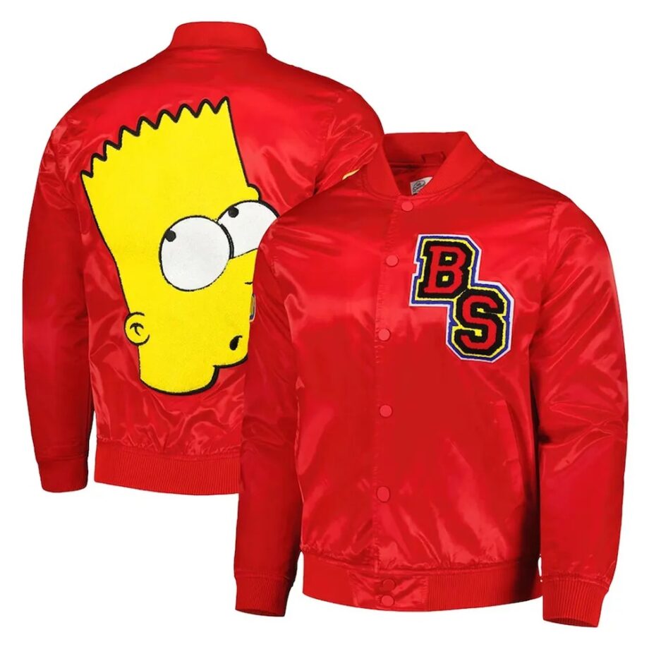 Bart Simpson Red Bomber Jacket