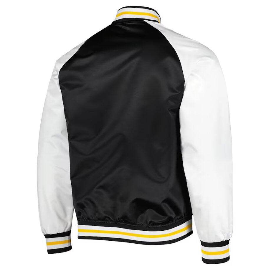 Boston Bruins Prime Time Black & White Satin Jacket