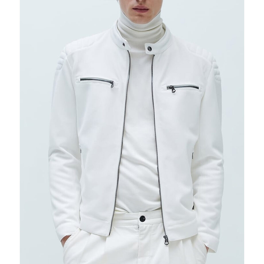 Kevin Kreider Bling Empire White Leather Jacket