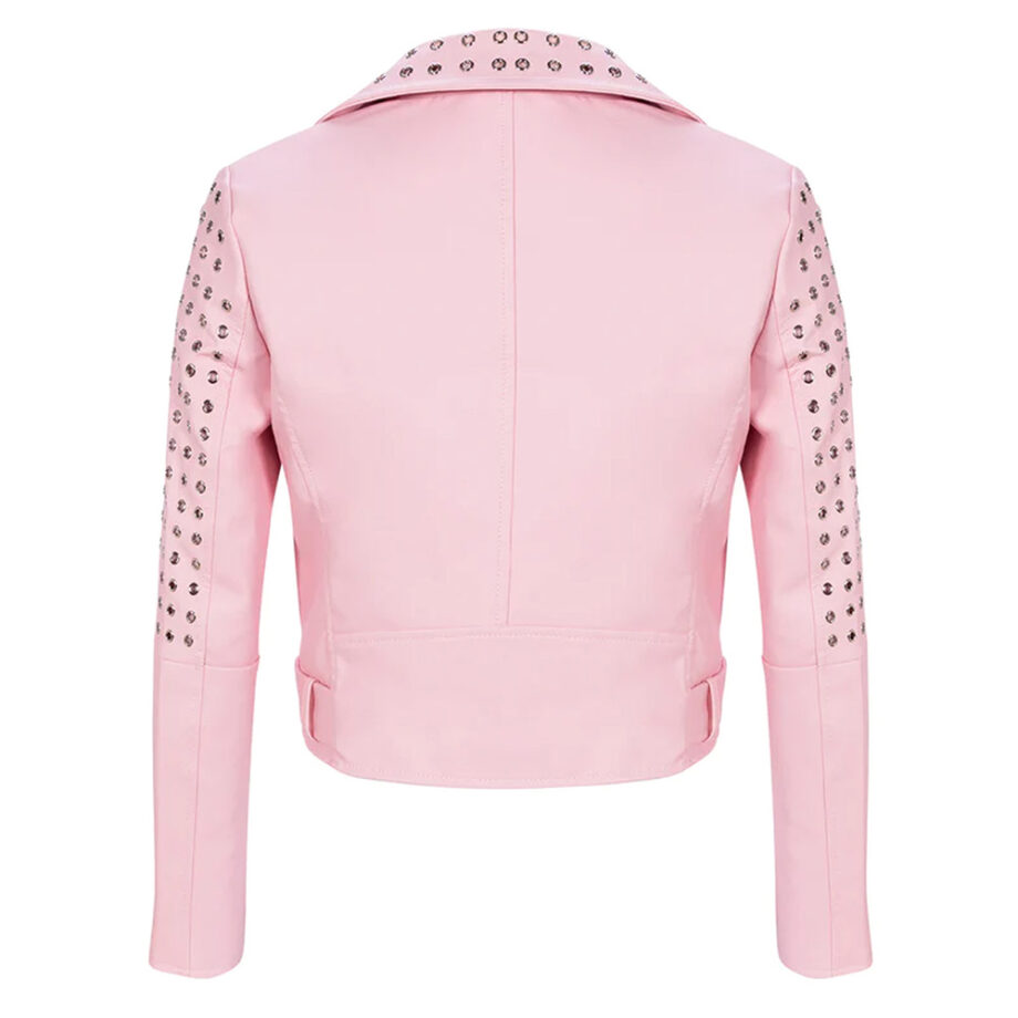 Girls5eva Busy Philipps Pink Leather Jacket