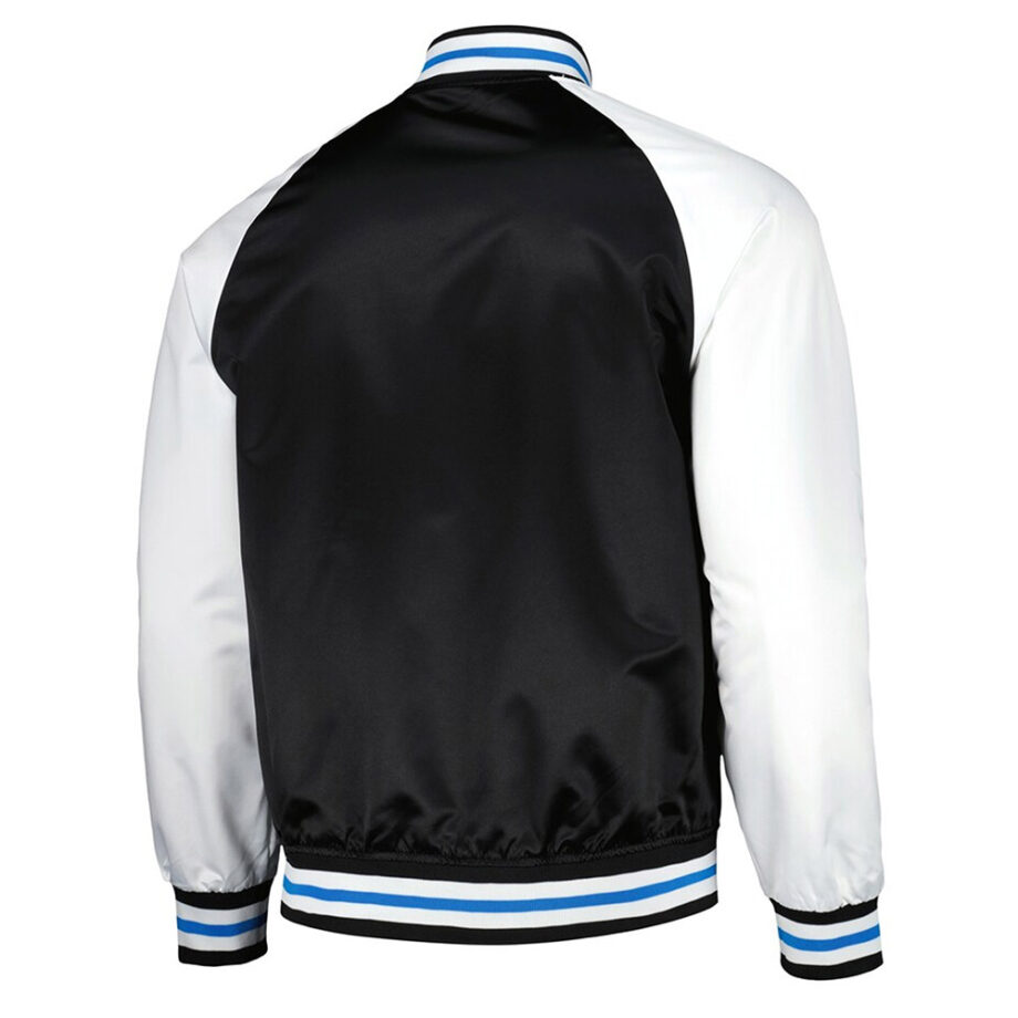 Charlotte FC Black & White Satin Jacket