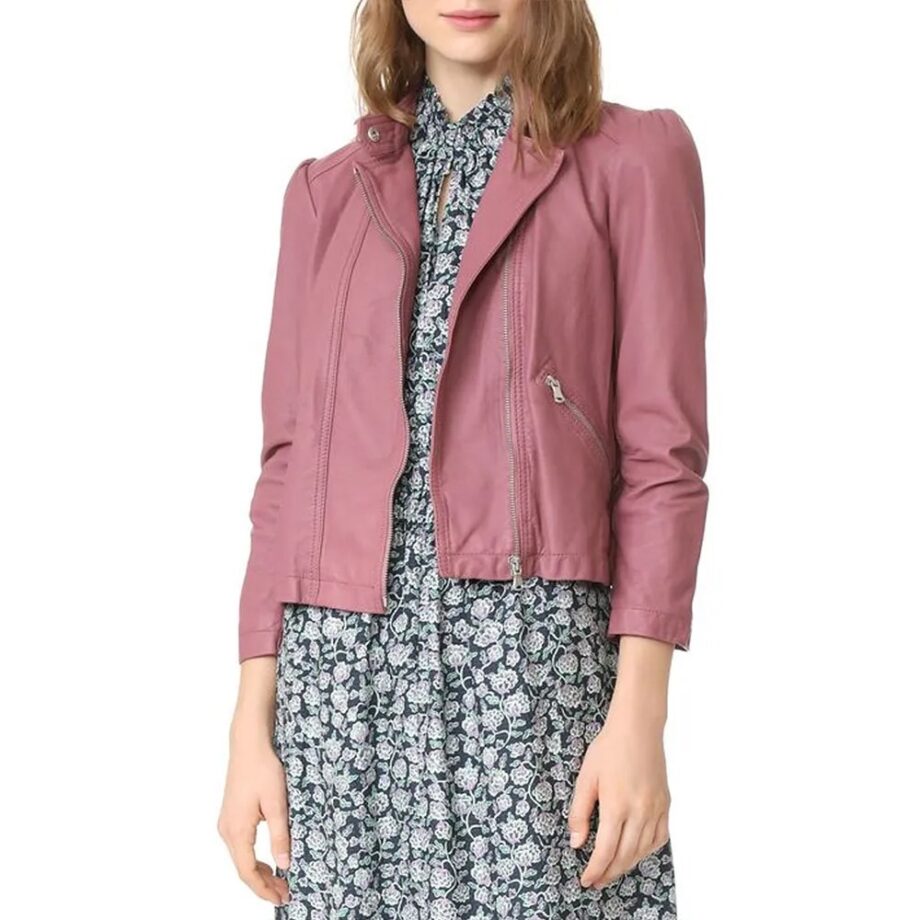 Chicago Fire S09 Kara Killmer Pink Leather Jacket