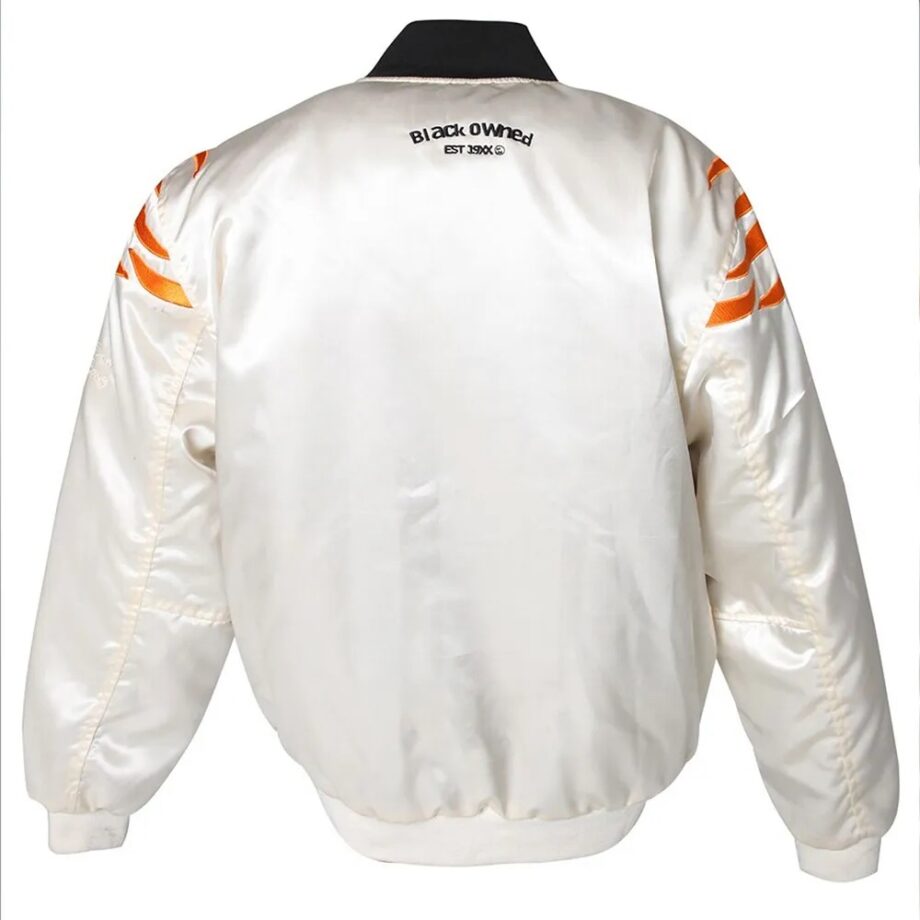 Cincinnati Bengals White Satin Jacket