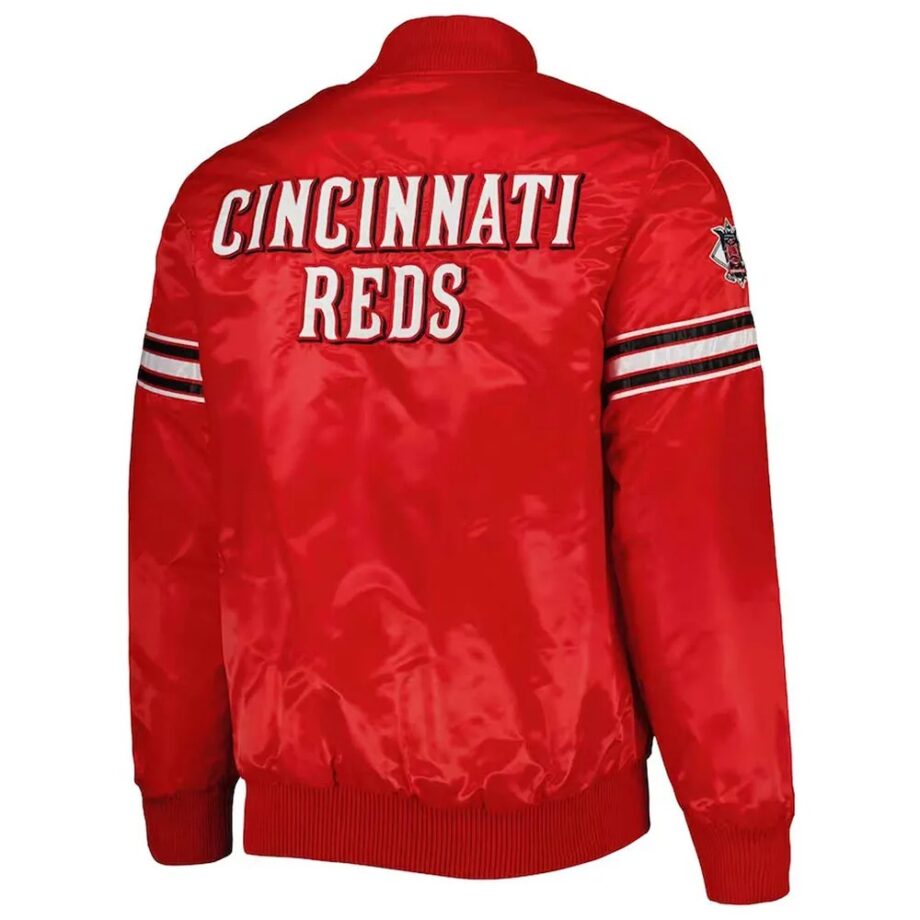 Cincinnati Reds Pick & Roll Red Satin Jacket