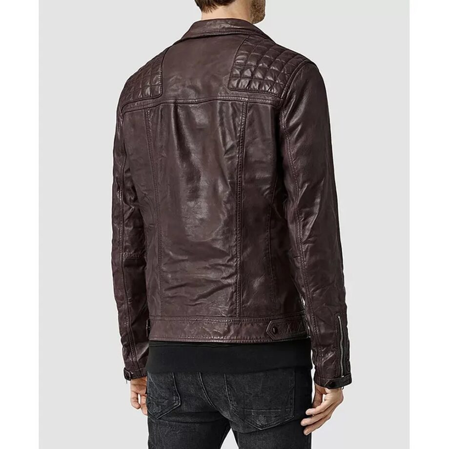 Dollface Kat Dennings Brown Leather Jacket