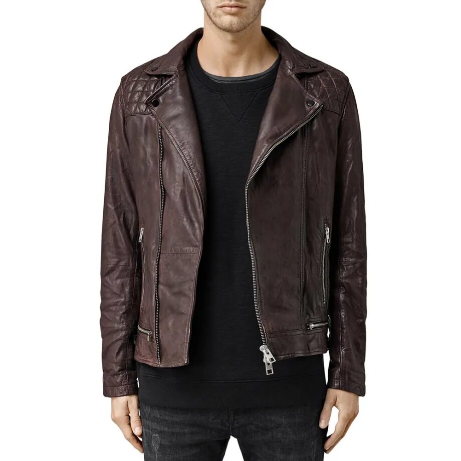 Dollface Kat Dennings Brown Leather Jacket