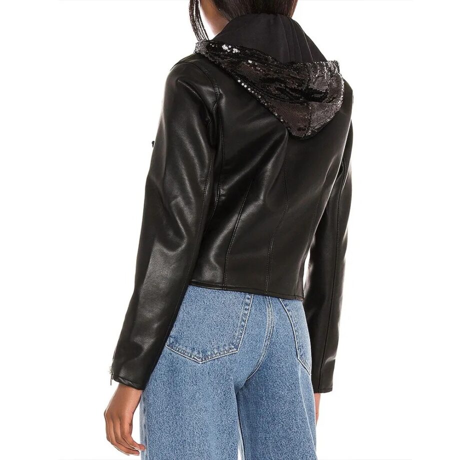 Evil S02 Christine Lahti Leather Hooded Jacket
