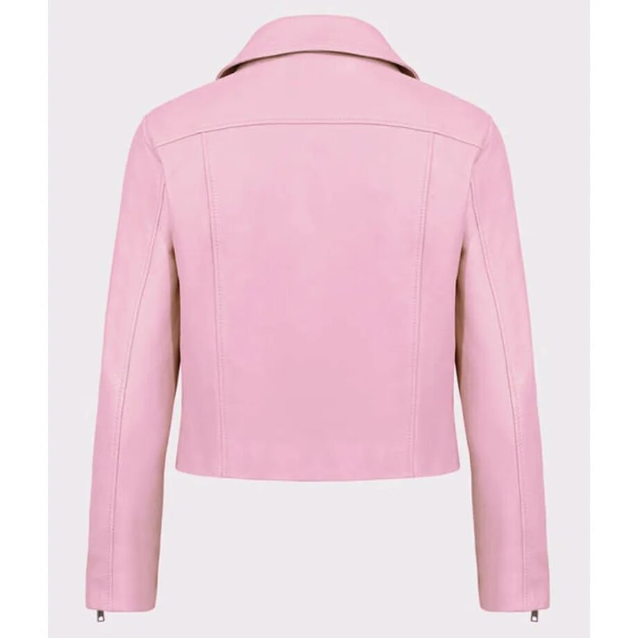 Girls5eva S01 Busy Philipps Pink Leather Jacket