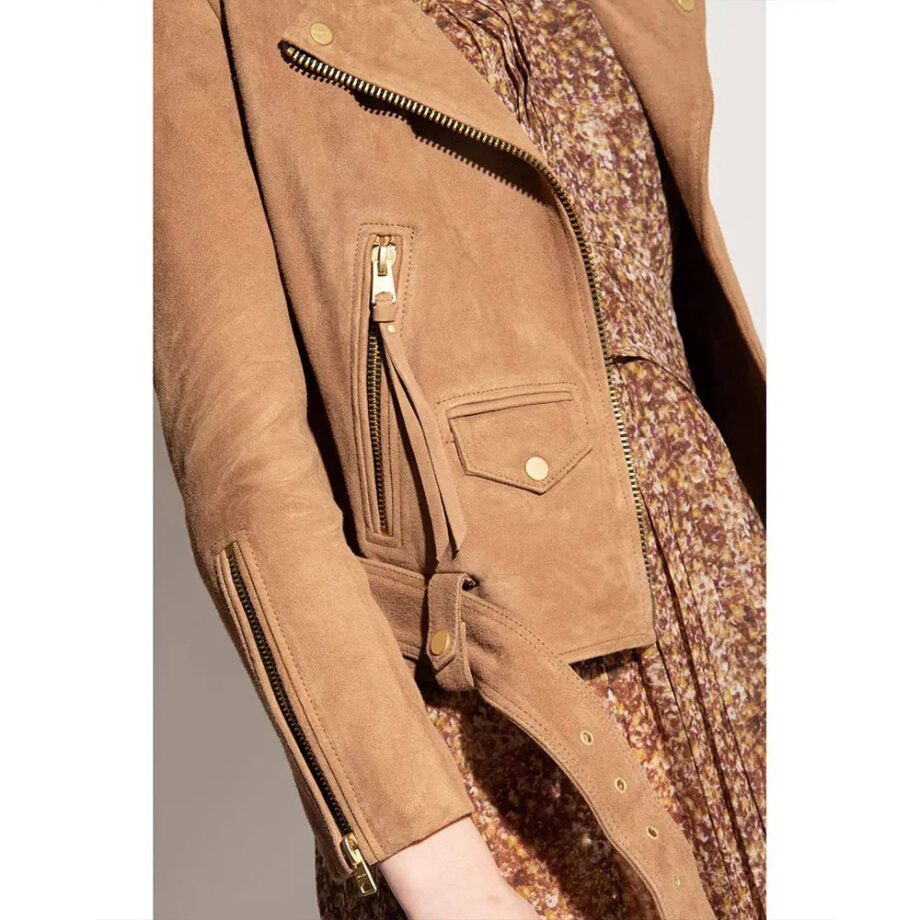 Head of the Class Isabella Gomez Suede Jacket