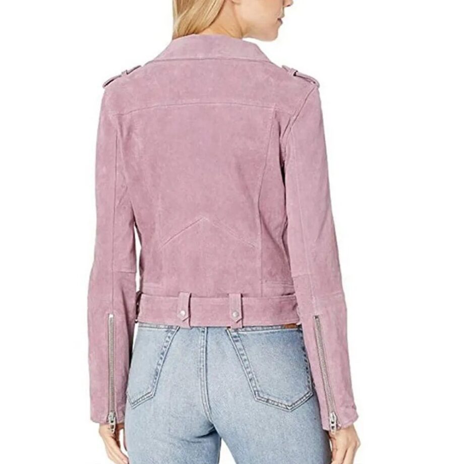 Head of the Class Isabella Gomez Pink Suede Jacket