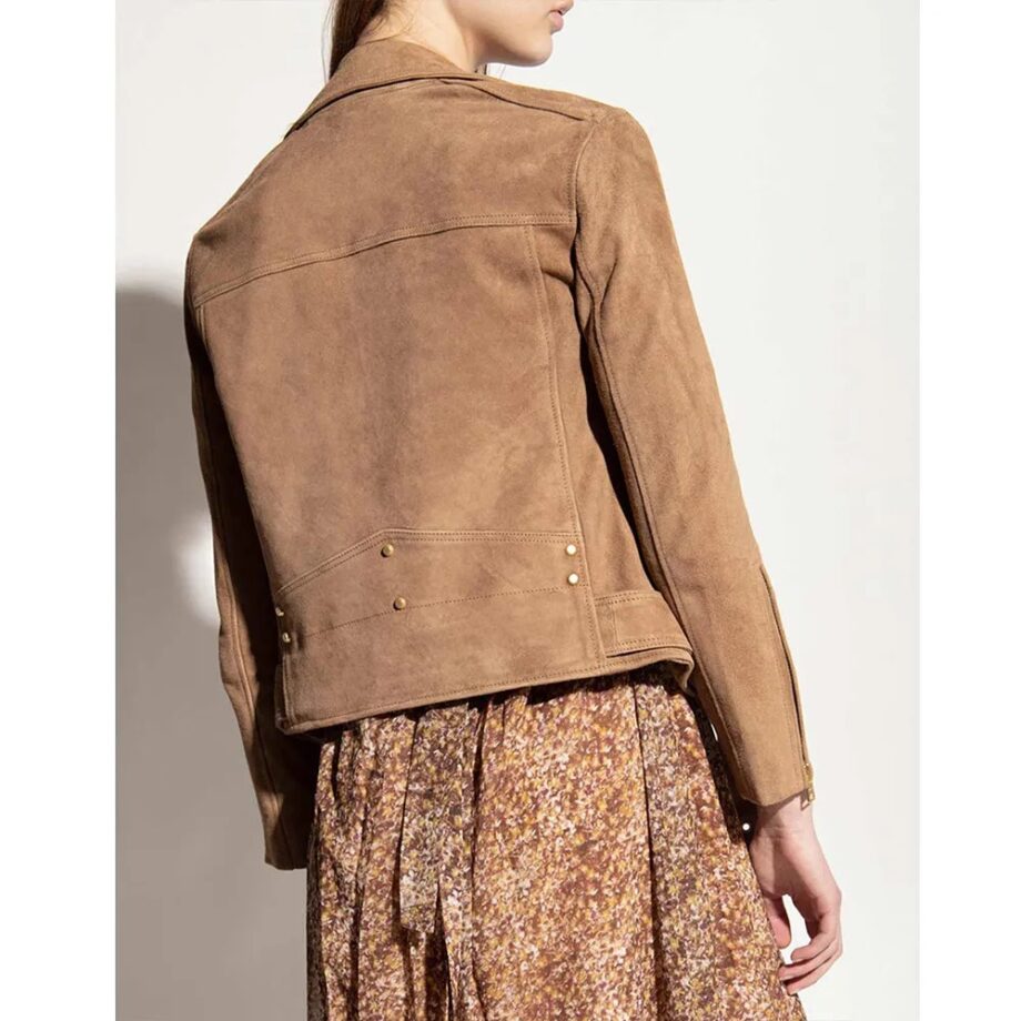 Head of the Class Isabella Gomez Suede Jacket