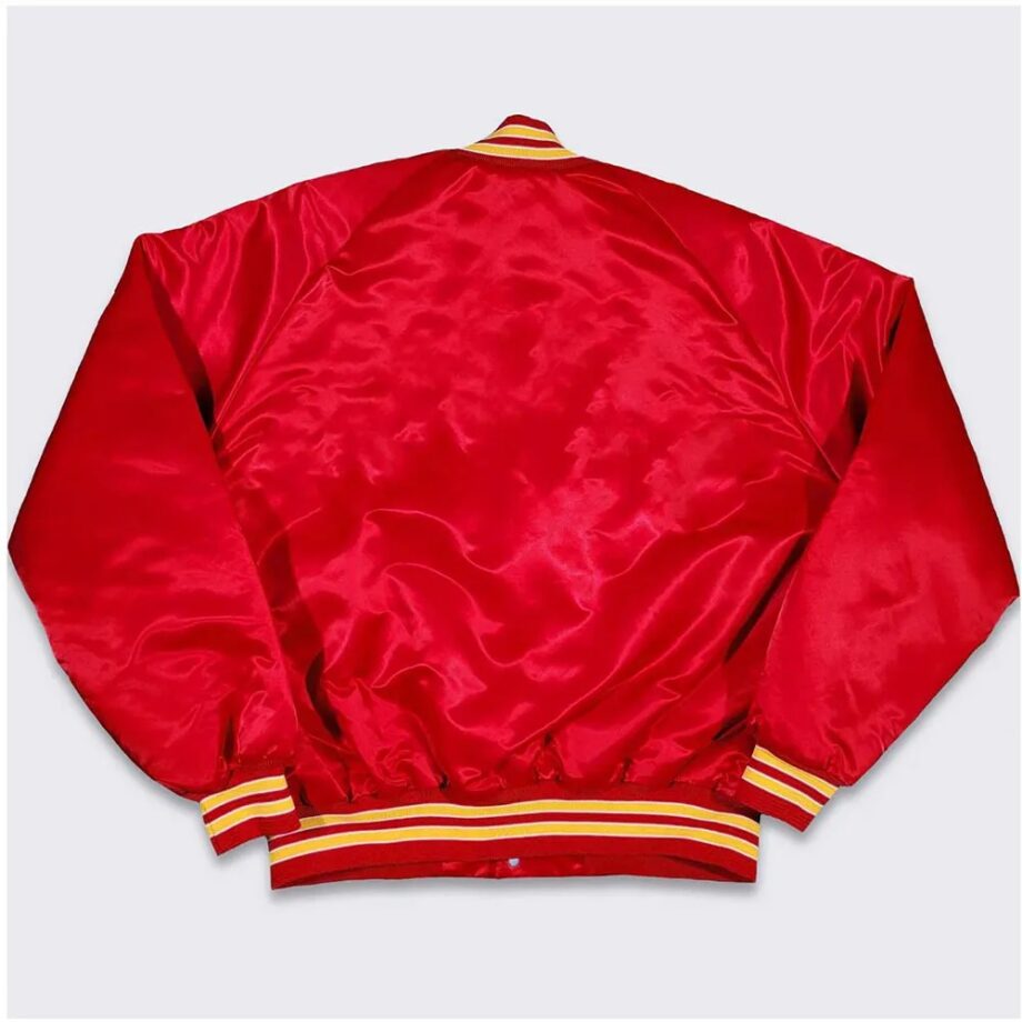 Kansas City Chiefs Varsity Red Satin Jacket