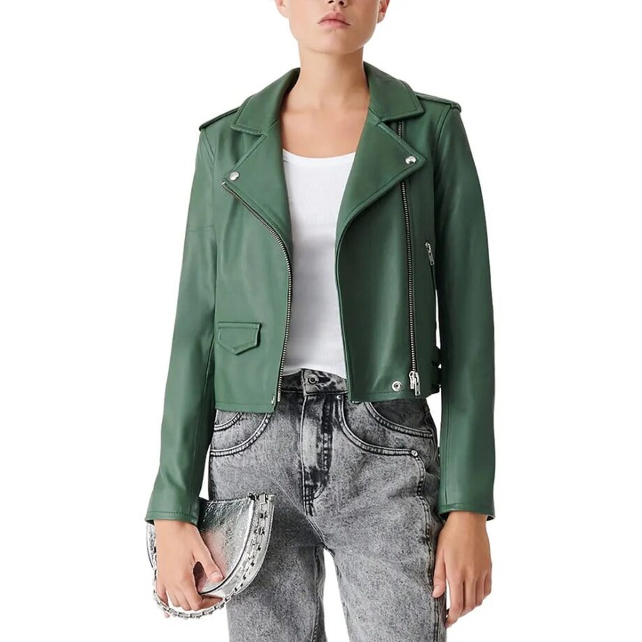 Big Sky S03 Katheryn Winnick Green Leather Jacket
