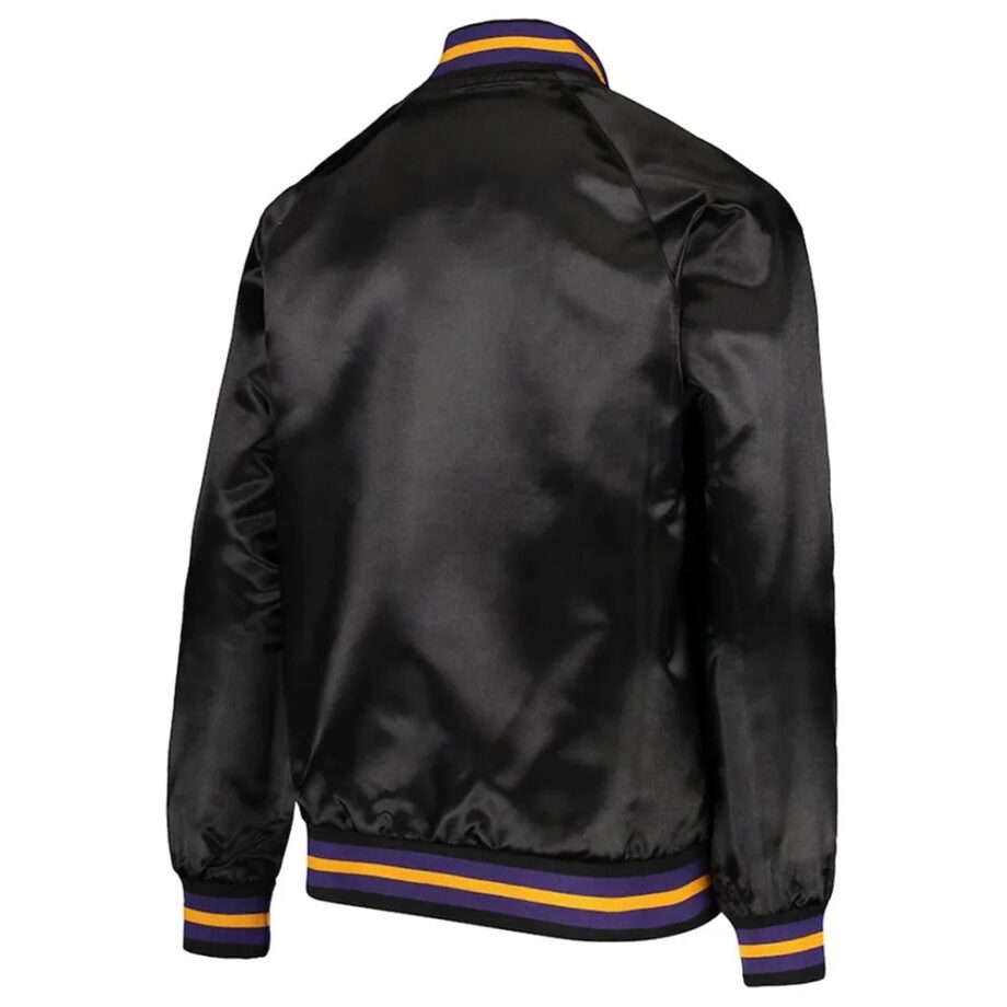 LA Lakers Black Satin Jacket