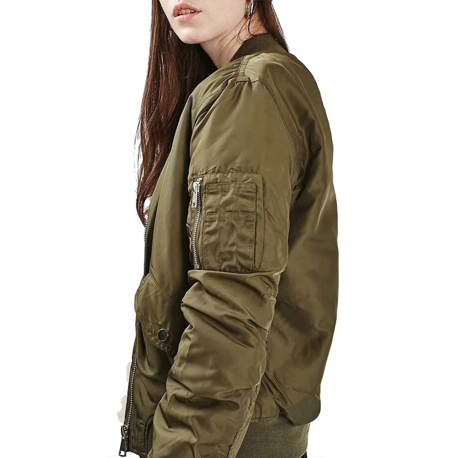 New Girl S06 Megan Fox Green Bomber Jacket