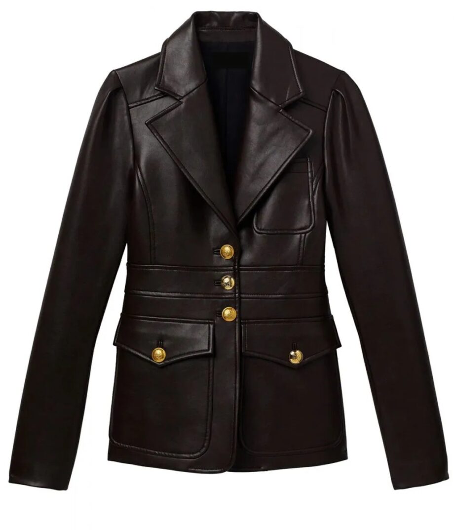 Liza Lapira The Equalizer S2 Leather Blazer