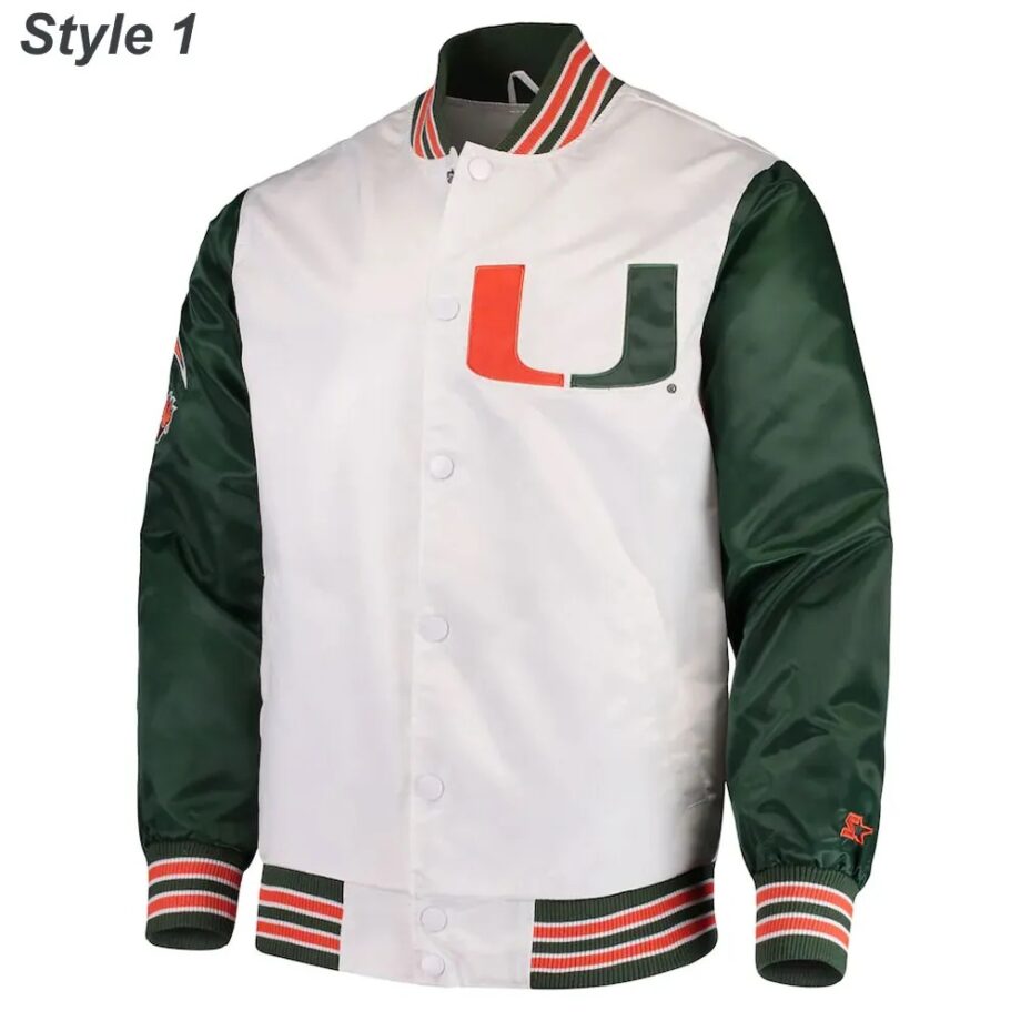 Miami Hurricanes The Rookie Varsity Satin Jacket