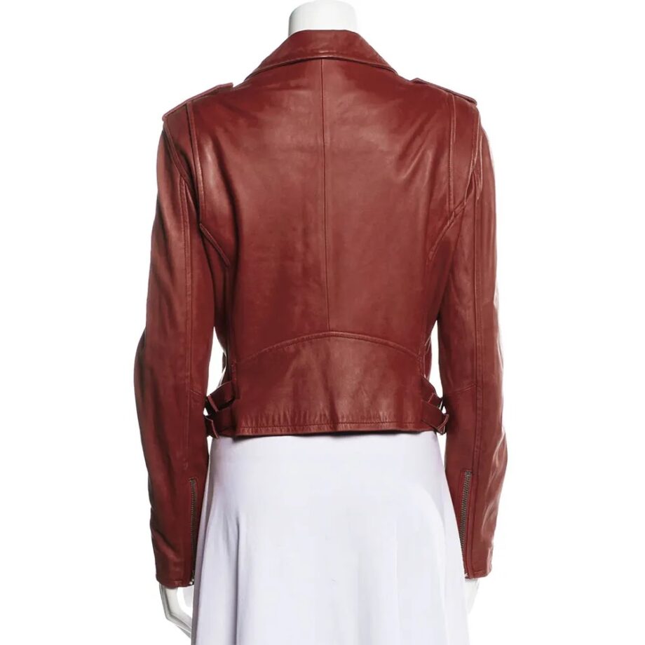 Nancy Drew S01 Leah Lewis Brown Leather Jacket