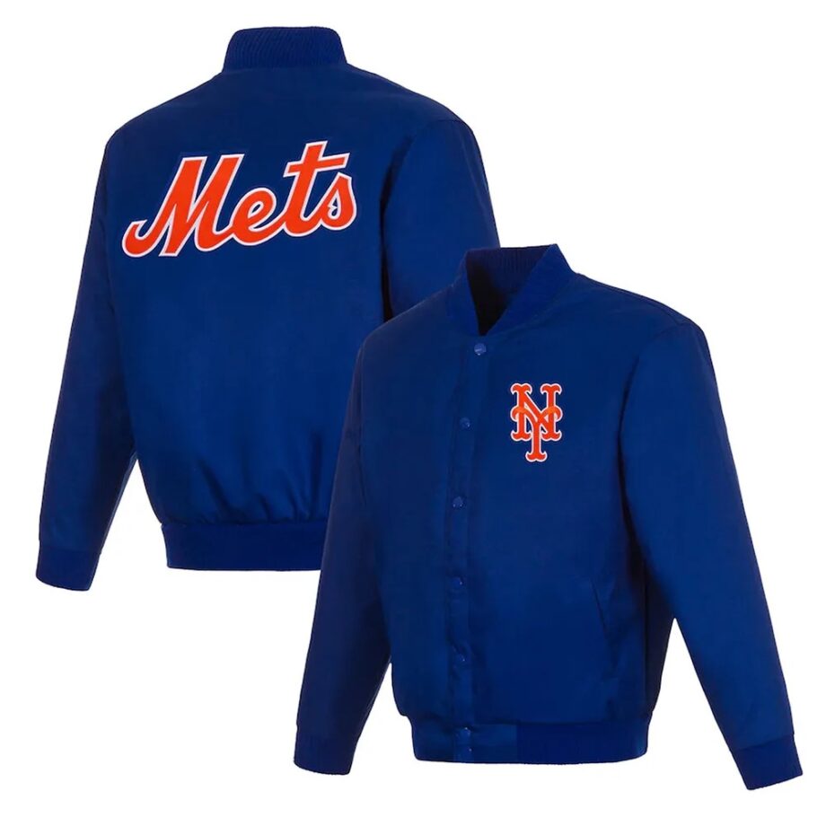NY Mets Royal Poly Twill Jacket