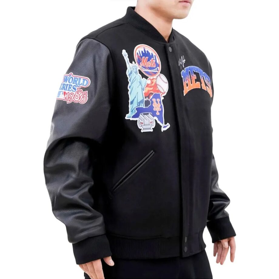 NY Mets Home Town Varsity Jacket
