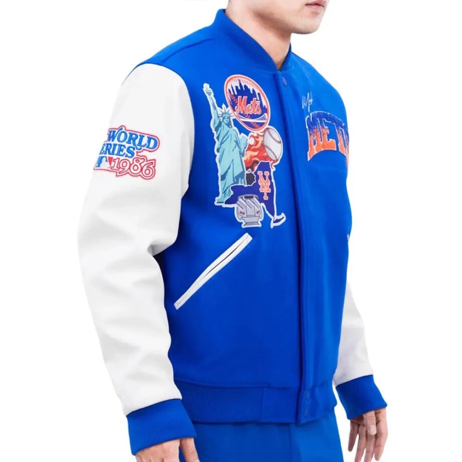 NY Mets Home Town Varsity Jacket