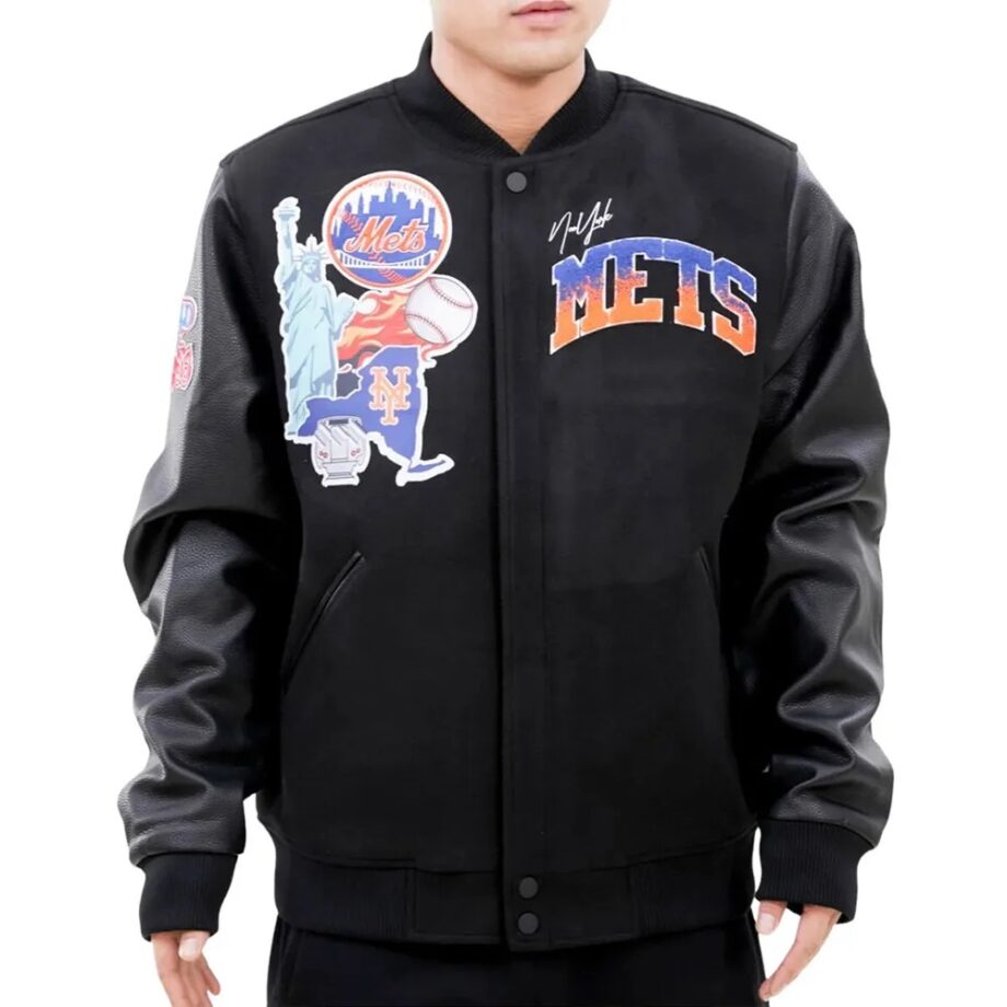 NY Mets Home Town Varsity Jacket