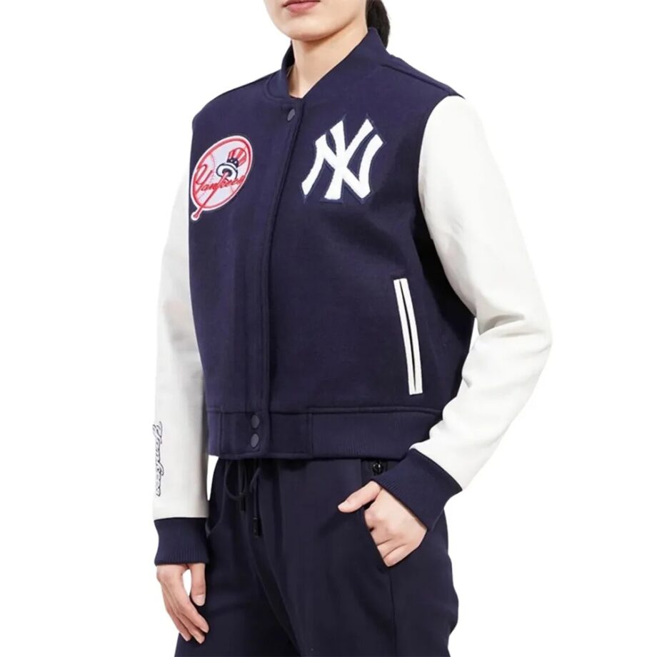 New York Yankees Navy/White Varsity Jacket