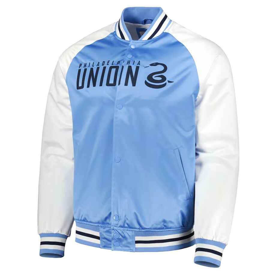 Philadelphia Union Light Blue & White Satin Jacket