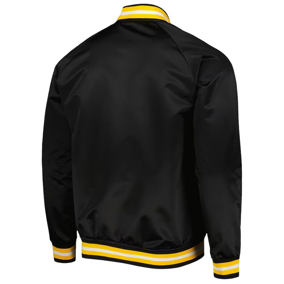 Pittsburgh Penguins Varsity Black Satin Jacket
