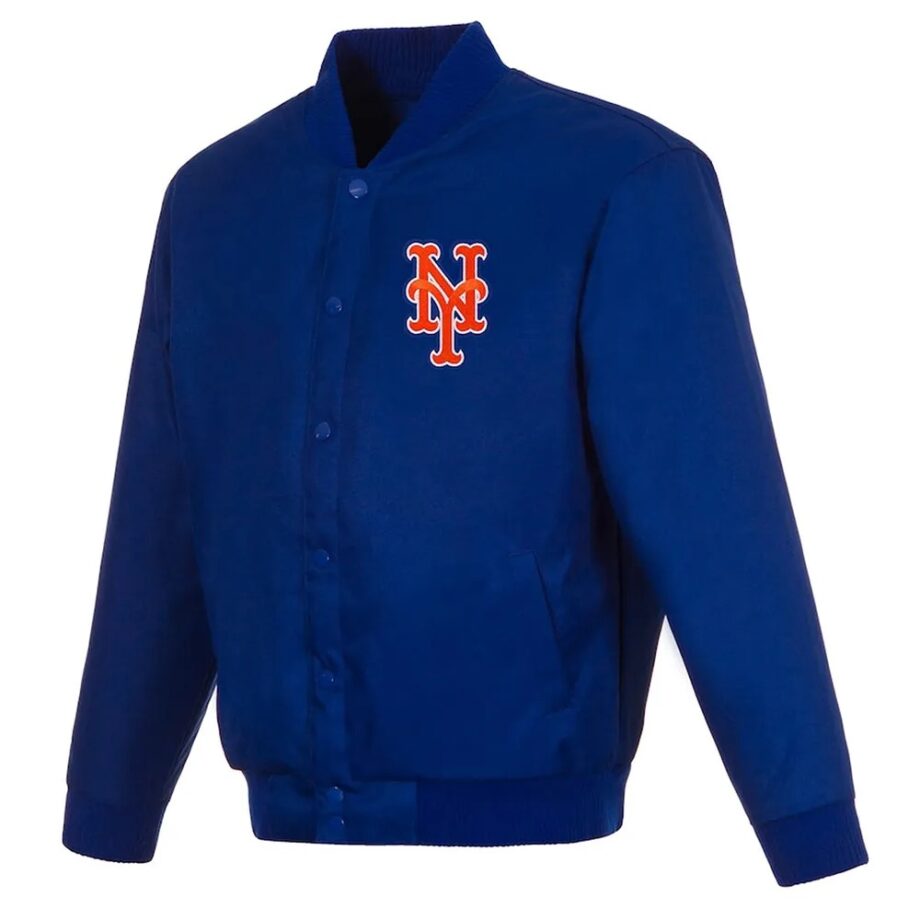 NY Mets Royal Poly Twill Jacket