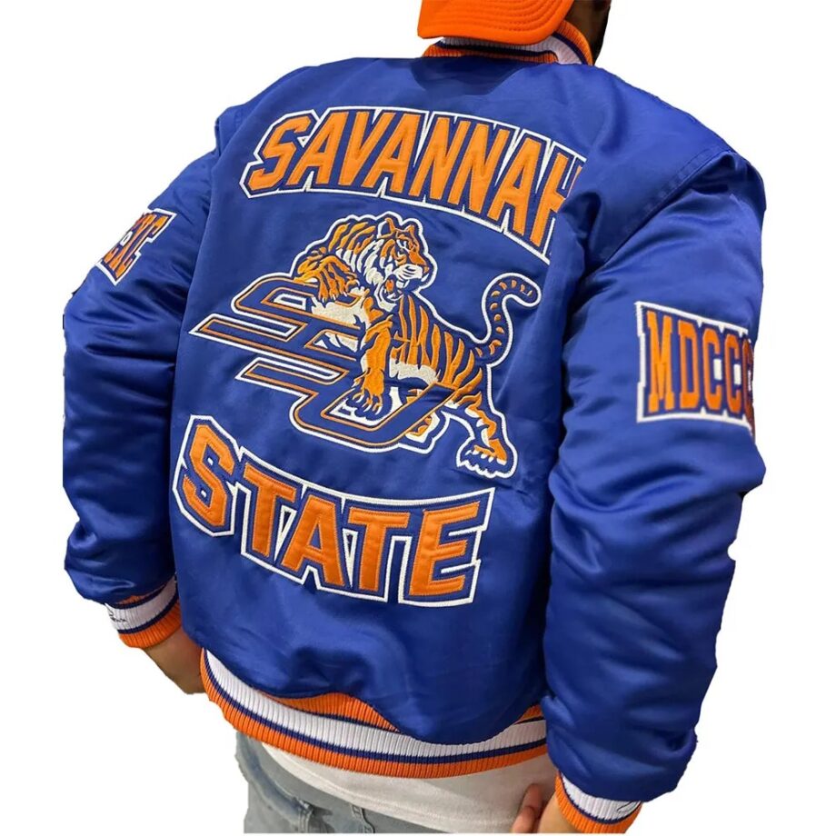 Savannah State University Royal Satin Jacket