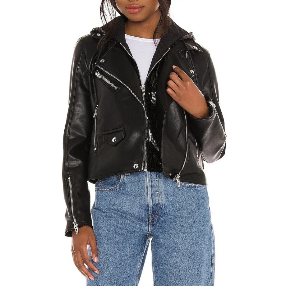 Evil S02 Christine Lahti Leather Hooded Jacket