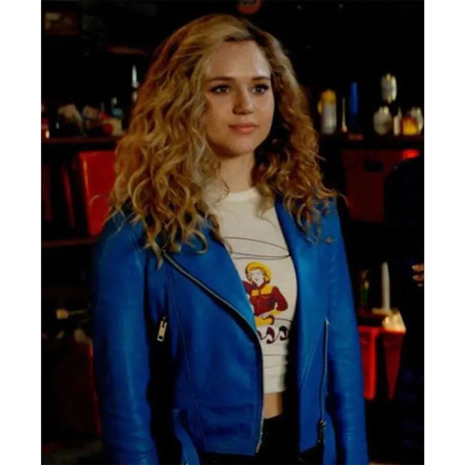Stargirl S02 Brec Bassinger Blue Leather Jacket