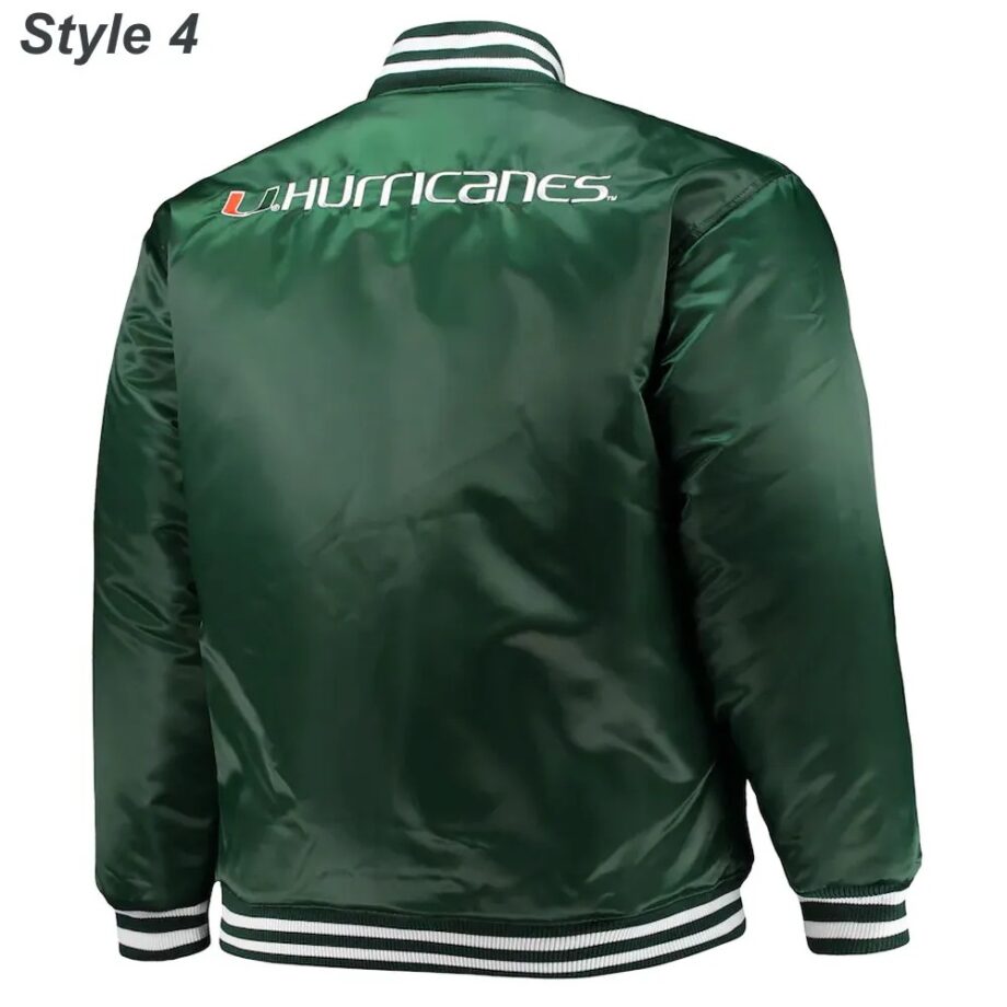 Miami Hurricanes The Rookie Varsity Satin Jacket