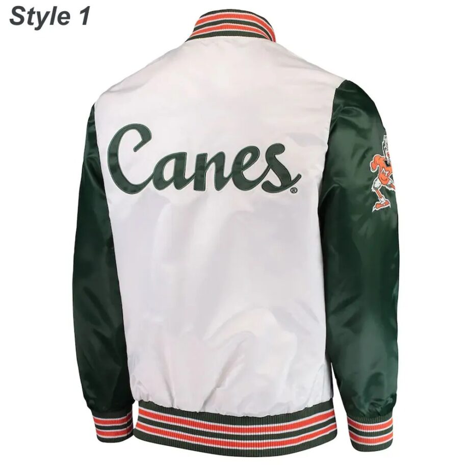 Miami Hurricanes The Rookie Varsity Satin Jacket