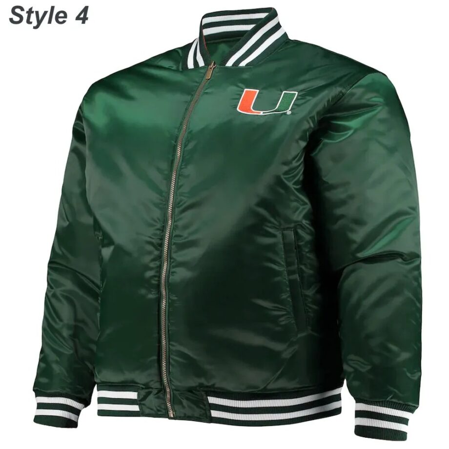Miami Hurricanes The Rookie Varsity Satin Jacket