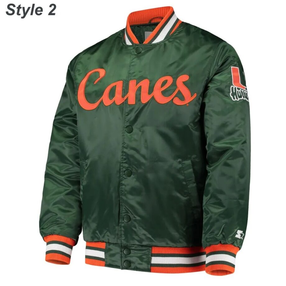 Miami Hurricanes The Rookie Varsity Satin Jacket