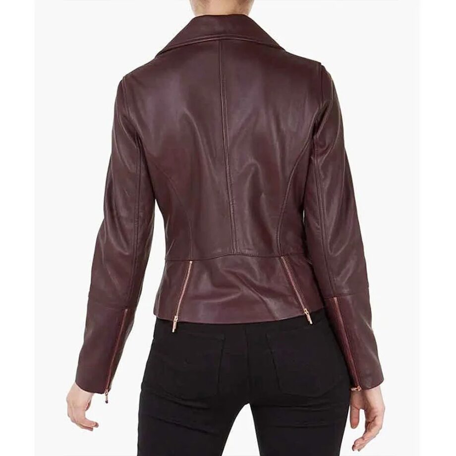 Superman & Lois Stacey Farber Maroon Leather Jacket
