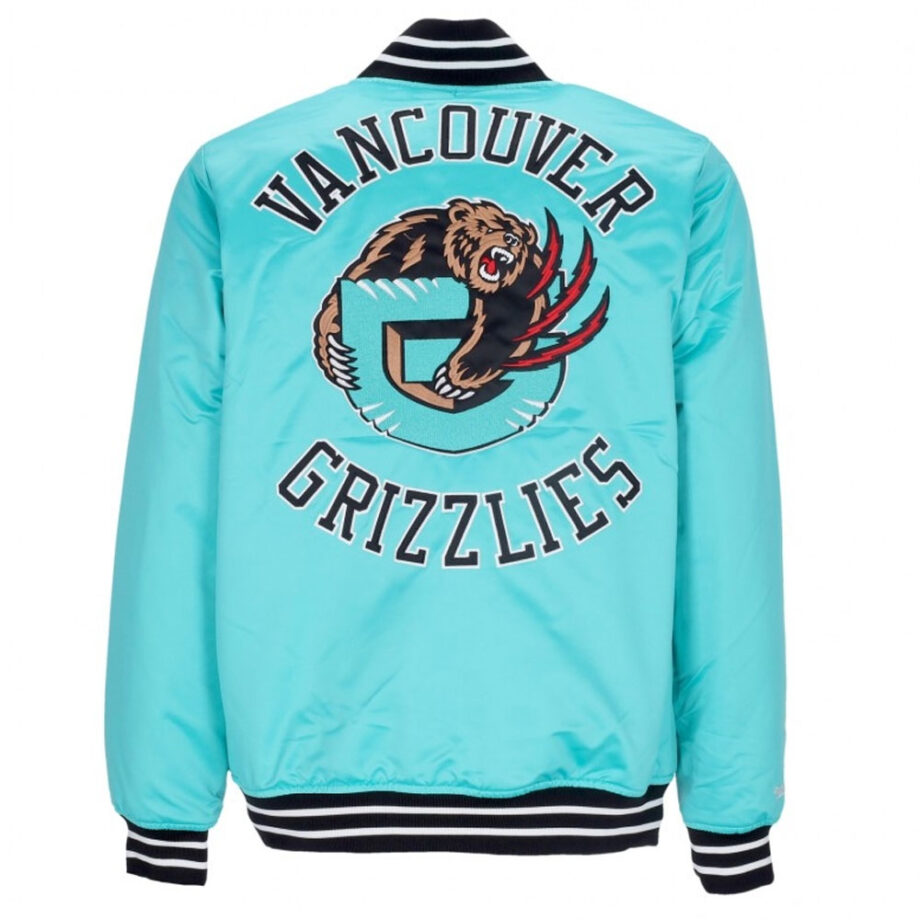 Vancouver Grizzlies Aqua Satin Jacket